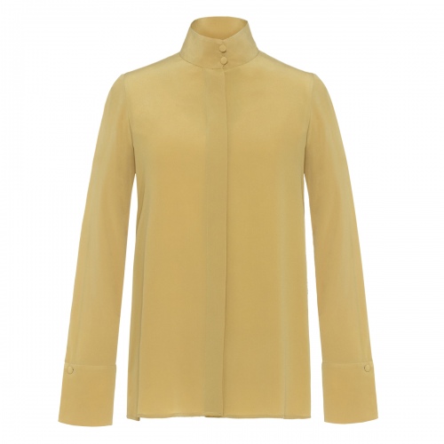 Hande Silk Blouse Yellow