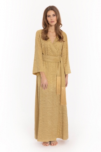 Suzy Silk Wool Dress Yellow