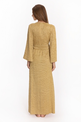 Suzy Silk Wool Dress Yellow