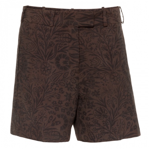 Salma Silk Shorts Chocolate