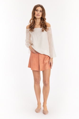 Tulip Silk Shorts Blush