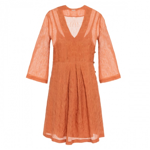 Ada Silk Mini Dress Blush