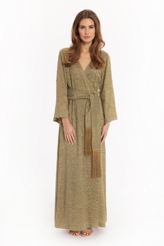 Suzy Silk Wool Dress Green