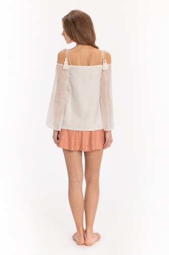 Tulip Silk Shorts Blush