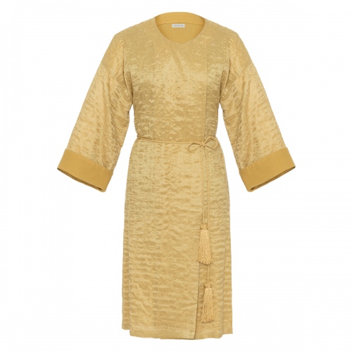 Ottoman Silk Kaftan Yellow